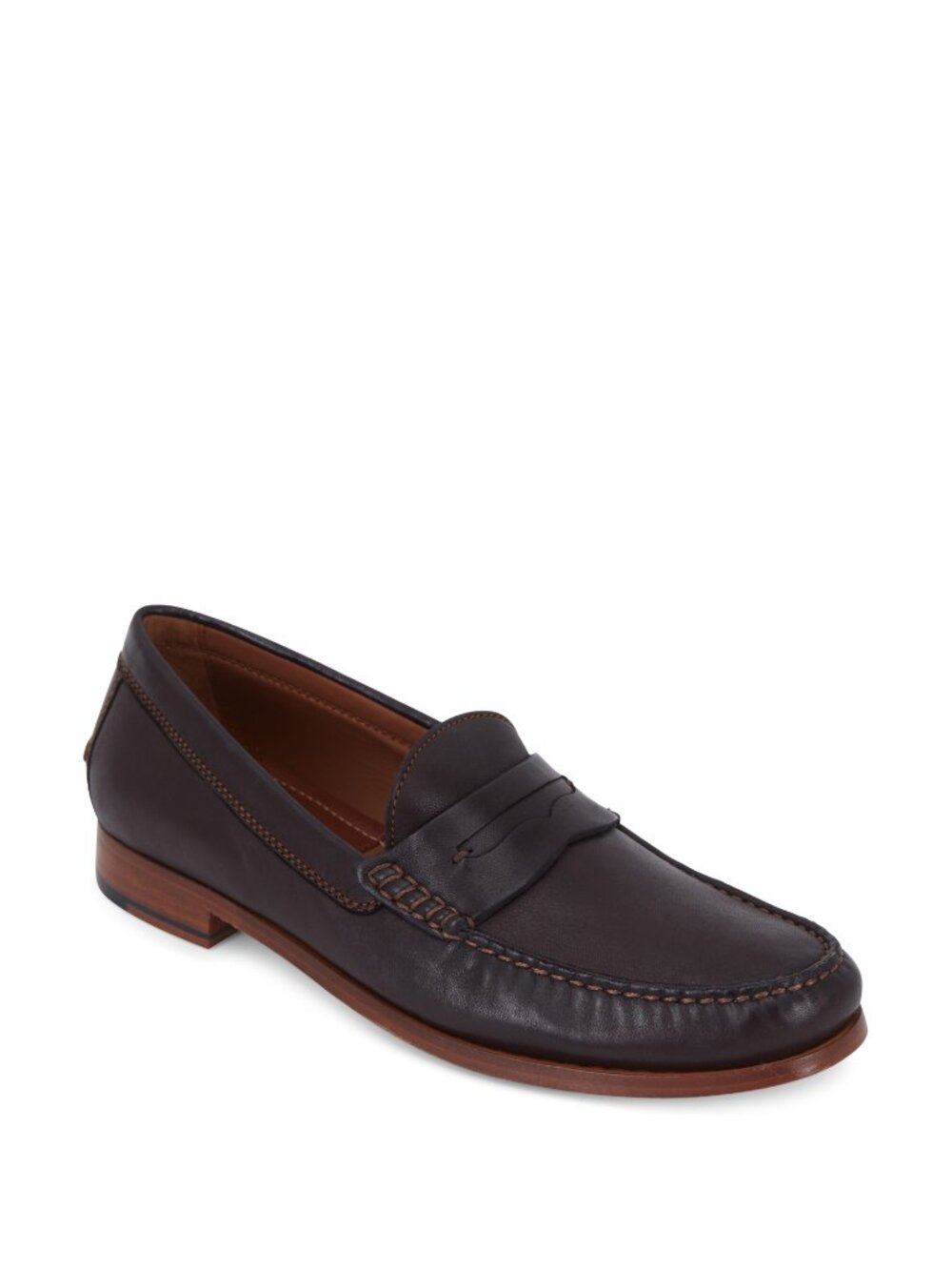 Trask Sadler Sheepskin Penny Loafers